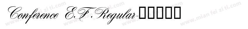 Conference EF Regular字体转换